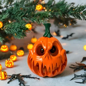 Halloween Pumpkin Decoration - Resin Hollow Pumpkin - Fits Indoor, Outdoor Holiday Decoration Design, Halloween Decoration Scene Layout (Without Lights)
