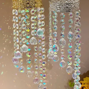 1pc dunhuang crown sunlight catcher AB color crystal pendant crystal pendant gardening hanging decorations hanging ornaments